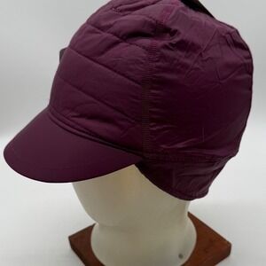 Champion Insulated Puffer Earflap Cap Hat Plum Purple Warm Winter Cold‎ Weather
